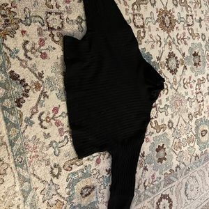 Black cropped sweater
